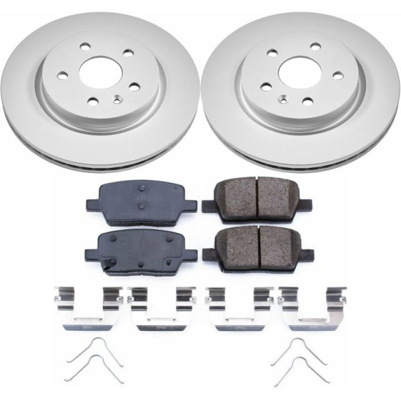 Power Stop 16-18 Cadillac CT6 Rear Z17 Evolution Geomet Coated Brake Kit CRK7289