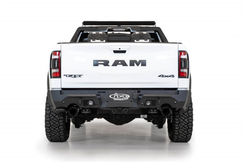 Addictive Desert Designs 2021 Dodge RAM 1500 TRX Stealth Fighter Rear Bumper - Hammer Black - GTR Auto
