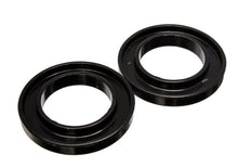 Load image into Gallery viewer, Energy Suspension Universal 3-3/16in ID 5-1/4in OD 3/4in H Black Coil Spring Isolators (2 per set) 9.6107G