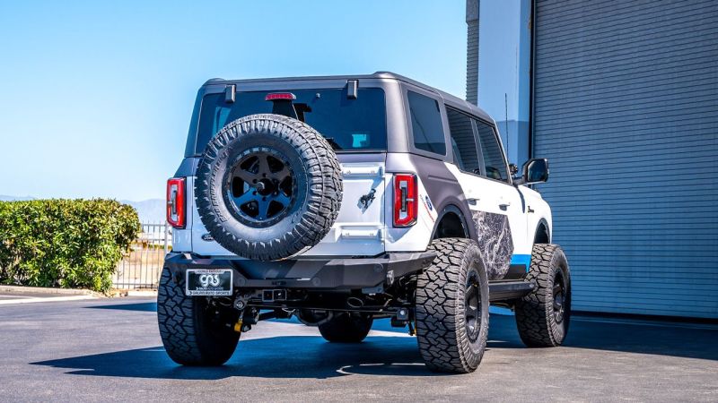 Borla 21-22 Ford Bronco 2.7L V6 4WD ATAK Axle Back Exhaust w/ Black Coated Tips - GTR Auto