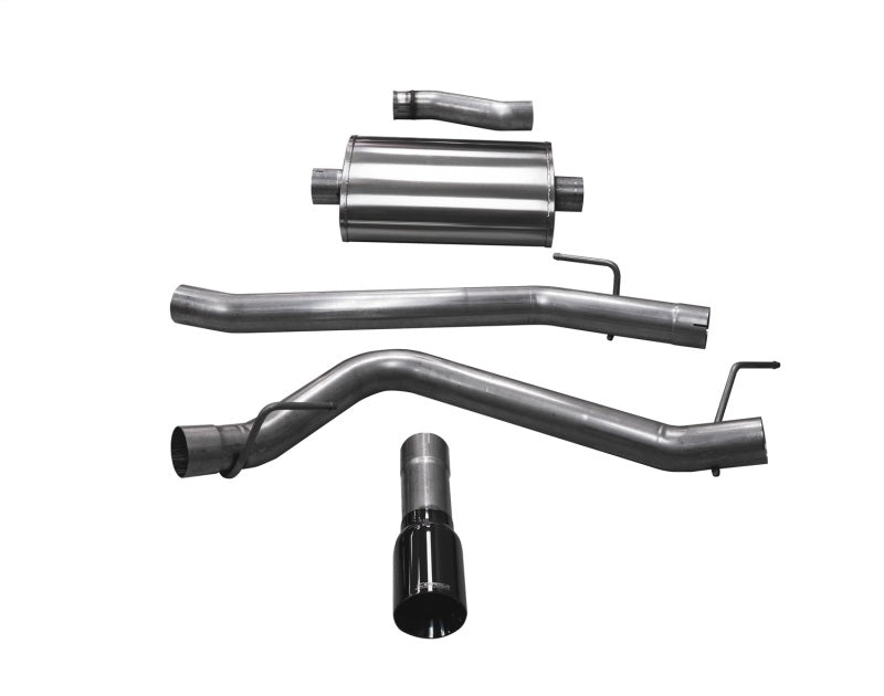 Corsa 20-25 Jeep Gladiator JT 3.6L Single Side Exit Cat-Back Exhaust System w/ Single 4in Black Tip - GTR Auto