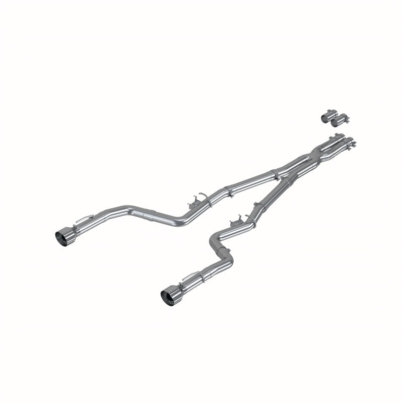 MBRP 17-21 Charger 5.7L/6.2L/6.4L 3in Race Profile Cat-Back w/ Dual Tips Aluminized Steel Exhaust - GTR Auto