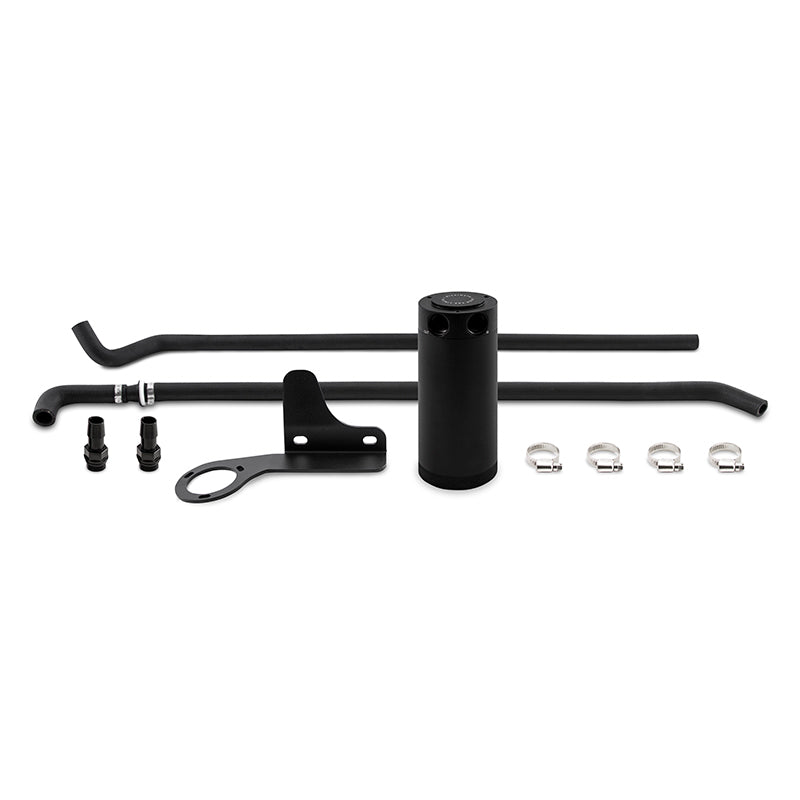 Mishimoto 07-13 Mazda Mazdaspeed3 Baffled Oil Catch Can Kit - Black (PCV Side) - GTR Auto