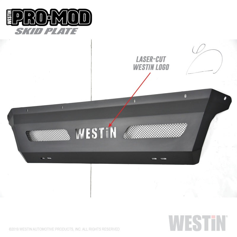Westin 11-16 Ford F-250/350/450/550 Pro-Mod Skid Plate - Tex. Blk - GTR Auto