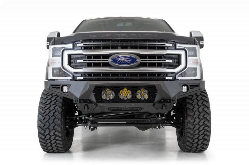 Addictive Desert Designs 17-20 Ford Super Duty Bomber Front Bumper w/ Mounts For 3 Baja Designs LP6s - GTR Auto
