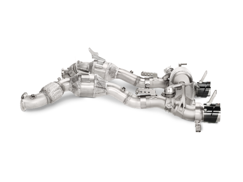 Akrapovic 16-17 Ferrari 488 GTB/488 Spyder Slip-On Line (Titanium) w/ Carbon Tips - GTR Auto