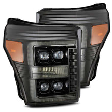 Load image into Gallery viewer, AlphaRex 11-16 Ford F-350 SD NOVA LED Proj Headlights Plank Style Alpha Blk w/Activ Light/Seq Signal - GTR Auto