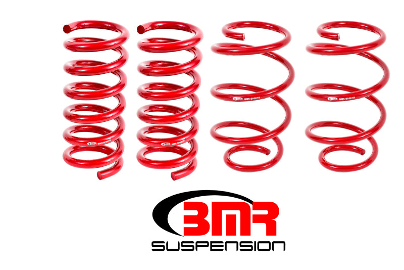 BMR 15-17 S550 Mustang Performance Version Lowering Springs (Set Of 4) - Red - GTR Auto