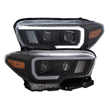 Load image into Gallery viewer, ANZO 2016-2017 Toyota Tacoma Projector Headlights w/ Plank Style Switchback Black w/ Amber w/ DRL - GTR Auto