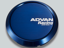 Load image into Gallery viewer, Advan 73mm Flat Center Cap - Blue Anodized