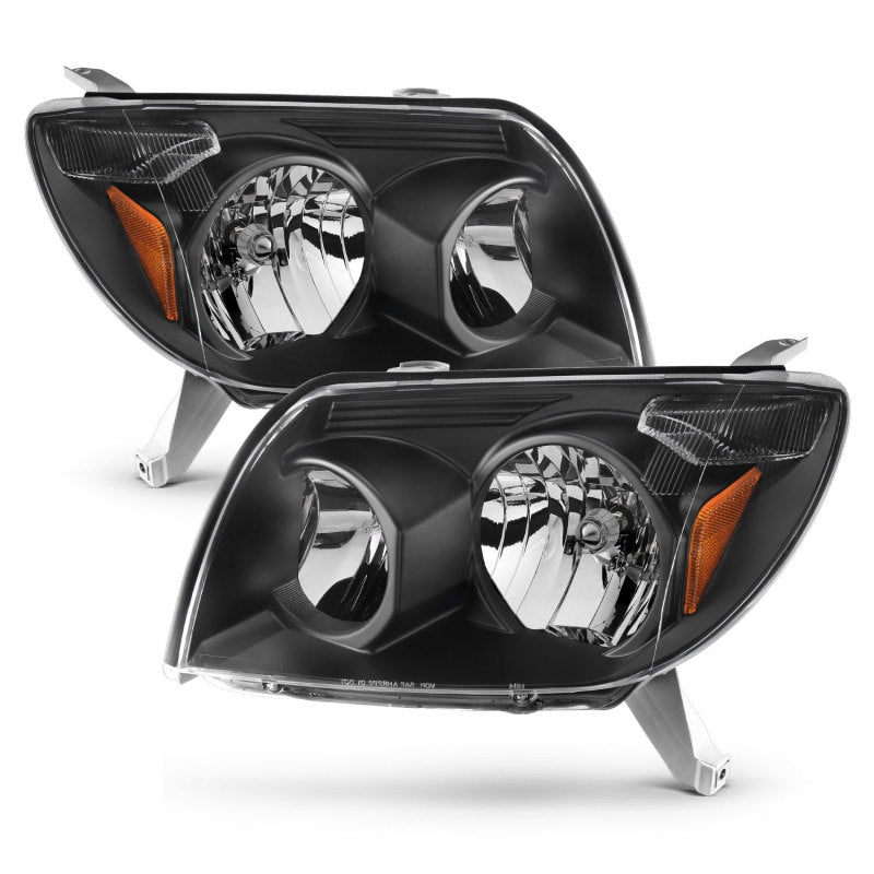 ANZO 2003-2005 Toyota 4Runner Crystal Headlights Black - GTR Auto