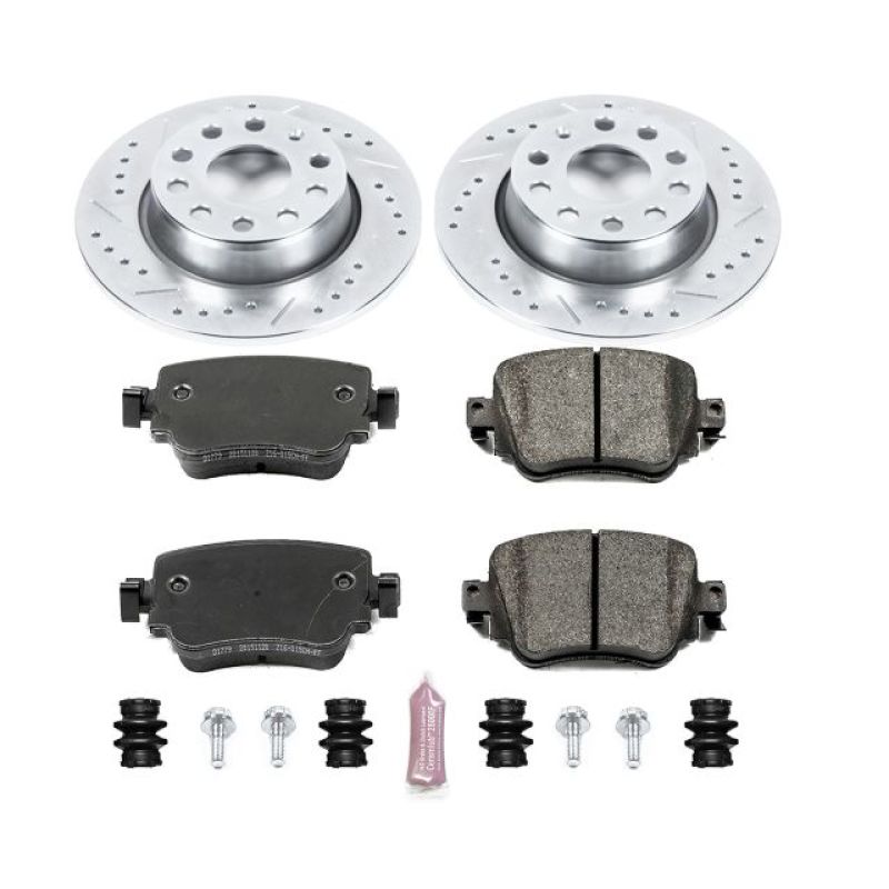 Power Stop 15-18 Volkswagen Golf Rear Z23 Evolution Sport Brake Kit K7053
