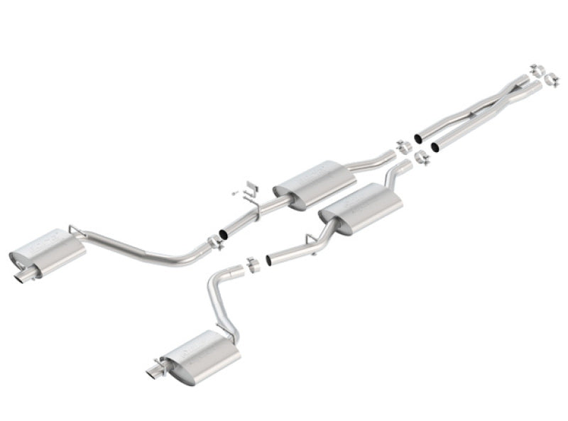 Borla 15-16 Dodge Charger 3.6L V6 ATAK Cat Back Exhaust (Uses Factory Valence) - GTR Auto