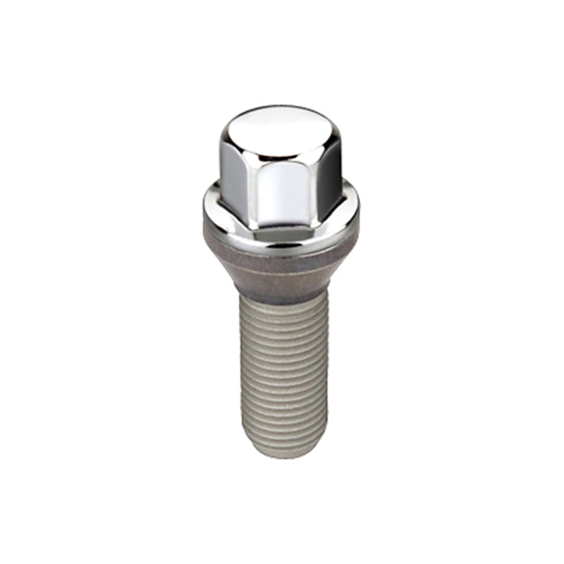 McGard Hex Lug Bolt (Cone Seat) M14X1.5 / 17mm Hex / 30.5mm Shank Length (Box of 50) - Chrome - GTR Auto
