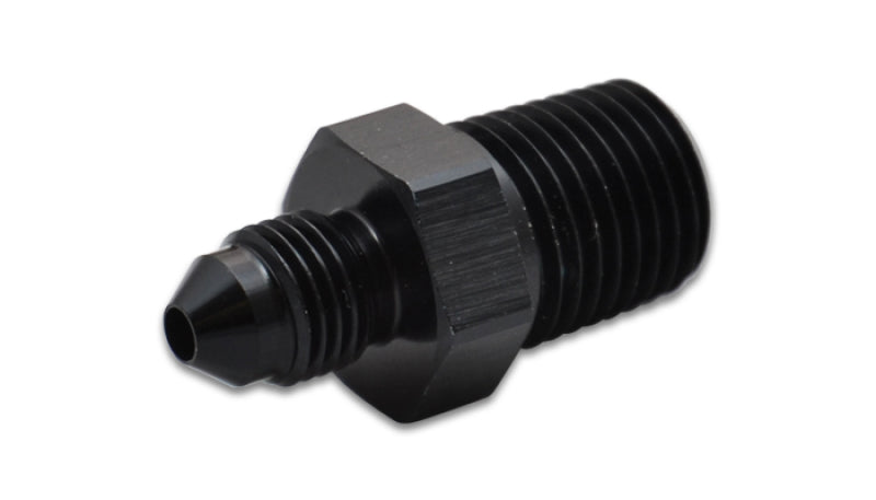 Vibrant -4AN to 1/8in NPT Straight Adapter Fitting - Aluminum - GTR Auto