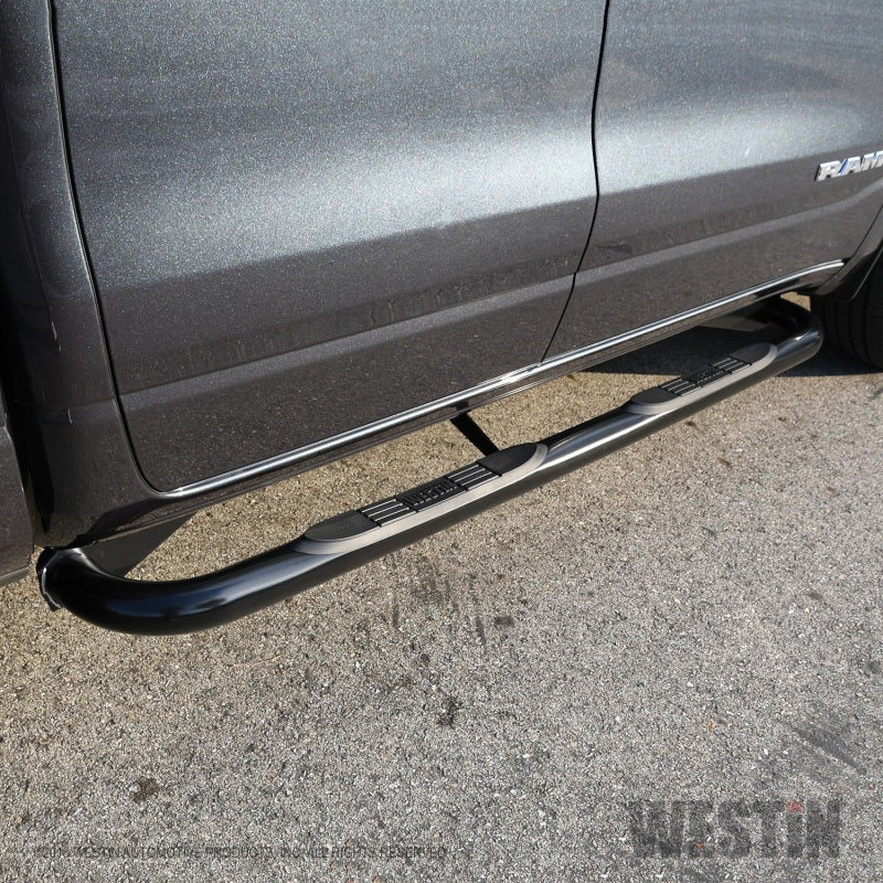 Westin 19-20 Ram 1500 Crew Cab E-Series 3 Nerf Step Bars - Black - GTR Auto