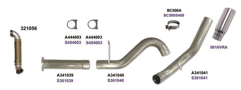 Diamond Eye KIT 5in DPF-BACK Single w/ TDP SS 07.5-10 Chevy/GMC 6.6L Duramax 2500/3500 - GTR Auto