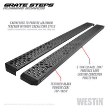 Load image into Gallery viewer, Westin Grate Steps Running Boards 86 in - Textured Black - GTR Auto