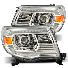 Load image into Gallery viewer, AlphaRex 05-11 Toyota Tacoma LUXX LED Projector Headlights Plank Style Chrome w/Activation Light/DRL - GTR Auto