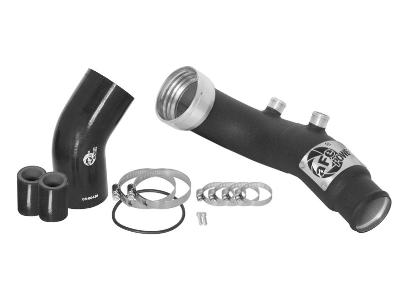 aFe BladeRunner 3in Black Intercooler Tube Cold Side w/ Couplings & Clamps 07-10 BMW 335i 3.0L (tt) - GTR Auto