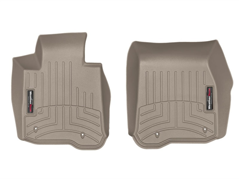 WeatherTech 14+ BMW 4-Series Front FloorLiner - Tan - GTR Auto