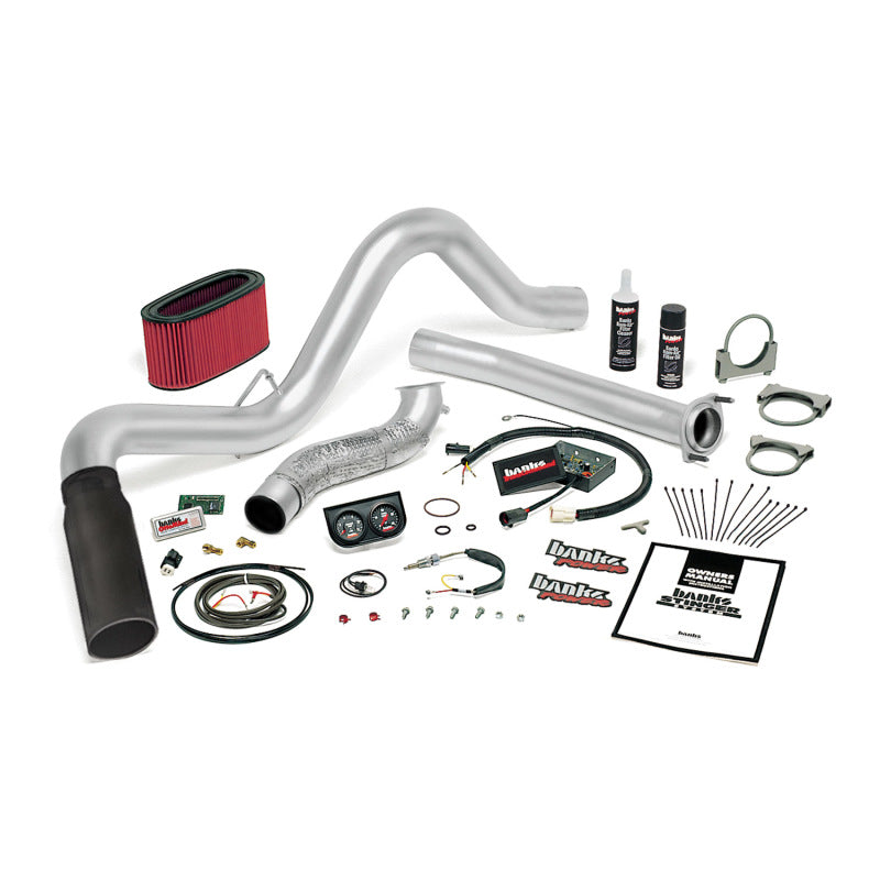 Banks Power 94-95.5 Ford 7.3L Auto Stinger System - SS Single Exhaust w/ Black Tip - GTR Auto