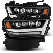 Load image into Gallery viewer, AlphaRex 19-20 Ram 1500HD NOVA LED Proj Headlights Plank Style Gloss Blk w/Activ Lght/Seq Signal/DRL - GTR Auto