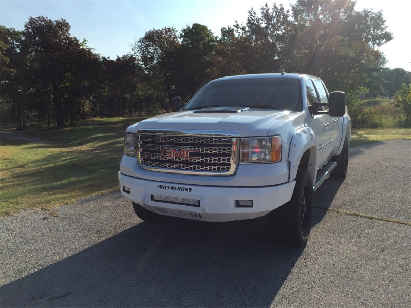 Iron Cross 07-14 GMC Sierra 2500/3500 Low Profile Front Bumper - Gloss Black