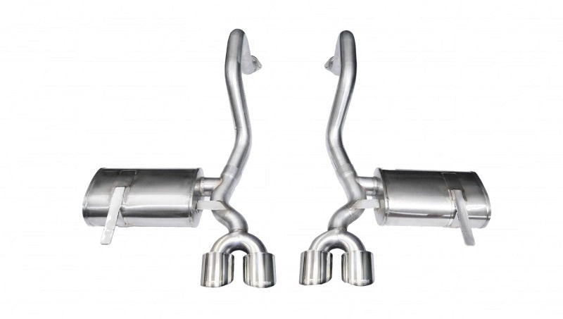 Corsa 1997-2004 Chevrolet Corvette C5 Z06 5.7L V8 Polished Xtreme Axle-Back Exhaust - GTR Auto