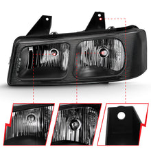Load image into Gallery viewer, ANZO 2003-2017 Chevy Express Crystal Headlight Black - GTR Auto