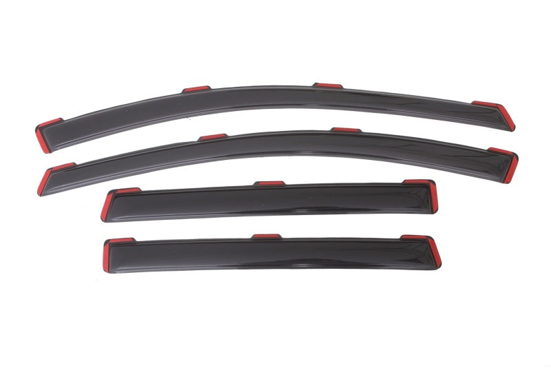 AVS 13-18 Ford Escape Ventvisor In-Channel Front & Rear Window Deflectors 4pc - Smoke - GTR Auto