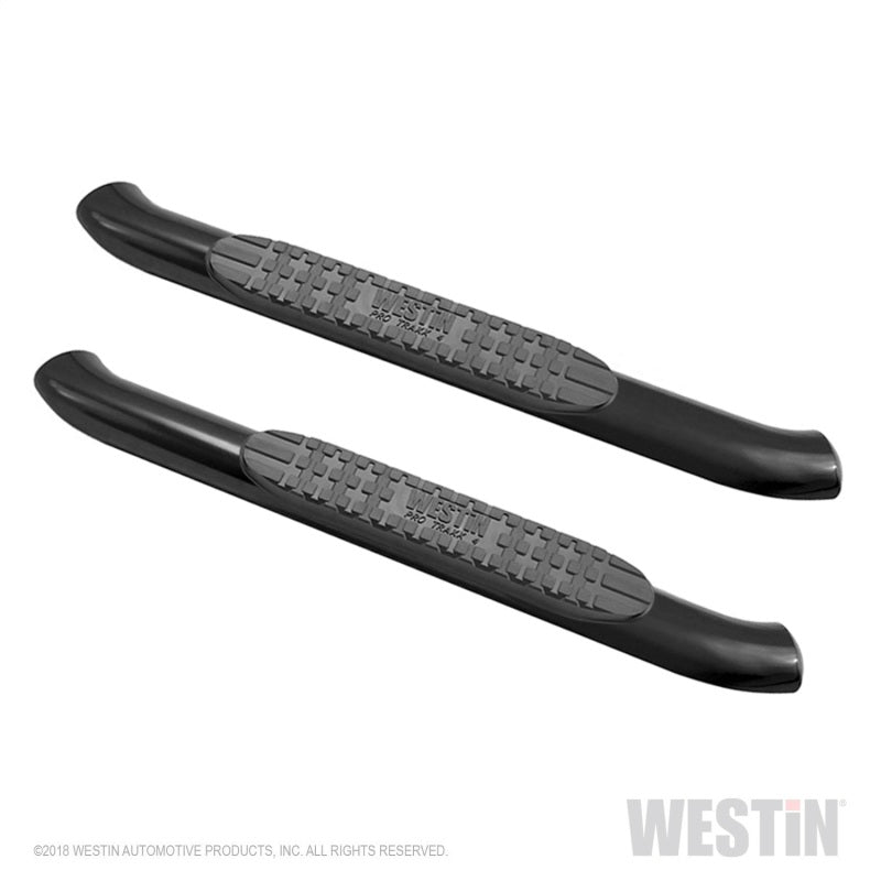 Westin 18-20 Jeep Wrangler JL 2DR PRO TRAXX 4 Oval Nerf Step Bars - Textured Black - GTR Auto