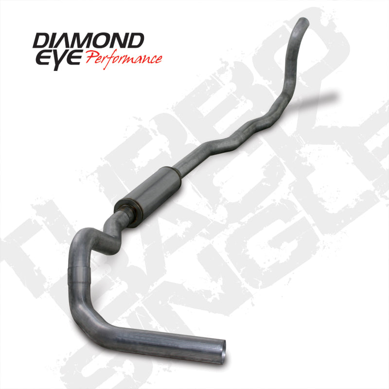 Diamond Eye KIT 4in Turbo Back MRP SGL SS DDG4X4 89-93 Dodge 5.9L Cummins 2500/3500 No Muffler - GTR Auto