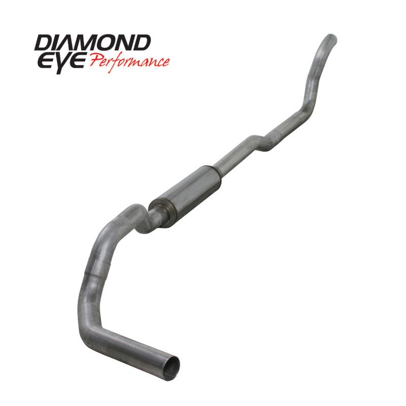 Diamond Eye KIT 4in Turbo Back SGL AL: 2-WHEEL DRIVE ONLY 89-93 DODGE CUMMINS 5.9L - GTR Auto