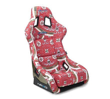 Load image into Gallery viewer, NRG FRP Bucket Seat PRISMA Oriental Longevity Plate Edition W/ Gold Pearlized Back - Large