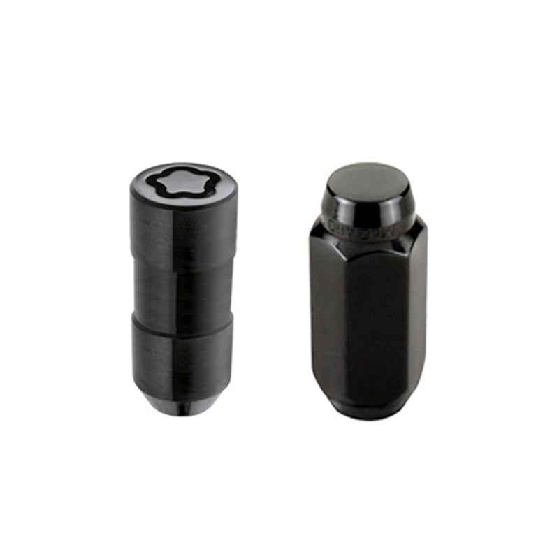 McGard 8 Lug Hex Install Kit w/Locks (Cone Seat Nut) M14X2.0 / 13/16 Hex / 2.25in. Length - Black - GTR Auto