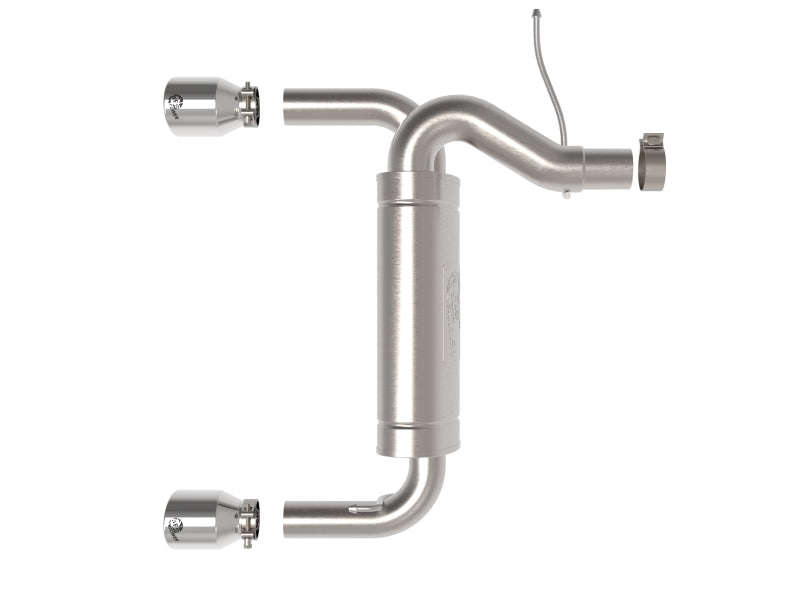 aFe Vulcan 3in 304 SS Axle-Back Exhaust 2021 Ford Bronco L4-2.3L (t)/V6-2.7L (tt) w/ Polished Tips - GTR Auto