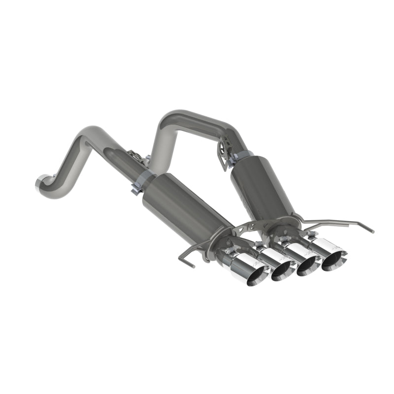 MBRP 14-19 Chevy Corvette V8 6.2L 3in T304 Dual Axle Back w/ 4in Quad Dual Wall Tips - GTR Auto