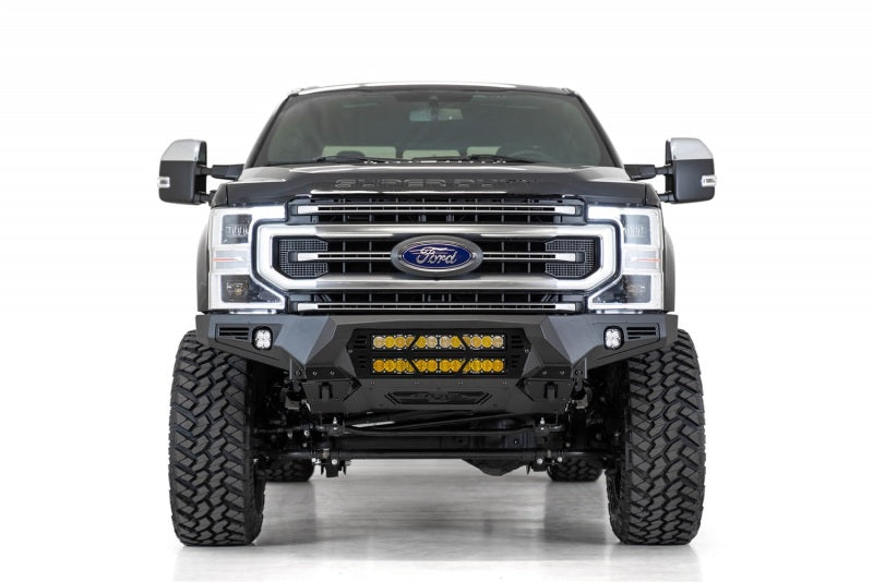 Addictive Desert Designs 17-20 Ford Super Duty Bomber Front Bumper w/ Mounts For 20in Light Bars - GTR Auto