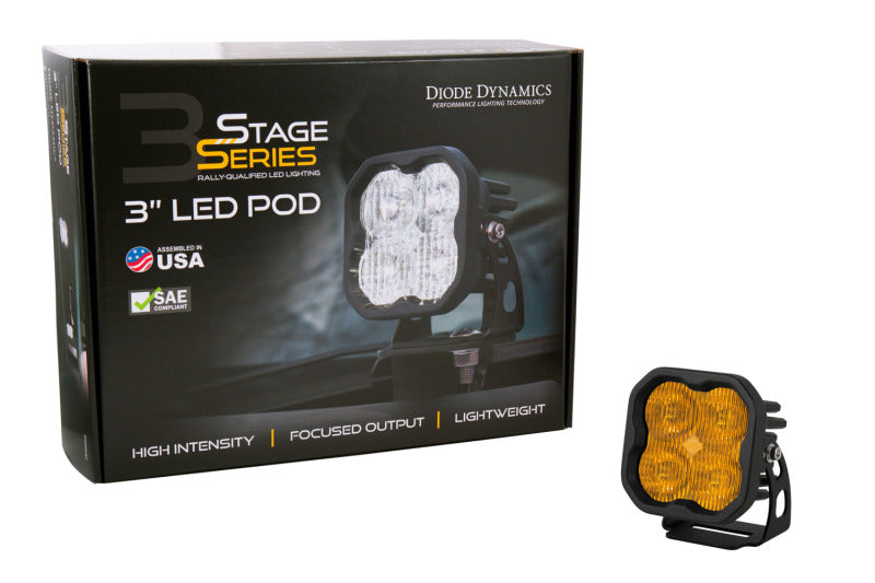 Diode Dynamics SS3 Max ABL - Yellow Combo Standard (Single) - GTR Auto