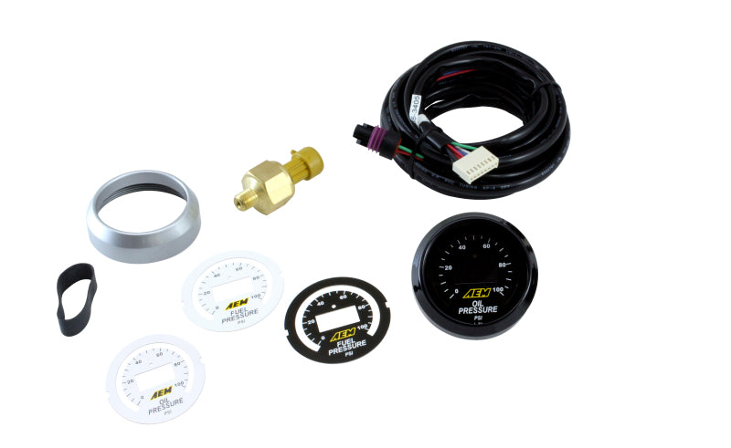 AEM 52mm Pressure (Oil or Fuel) Digital Gauge - GTR Auto