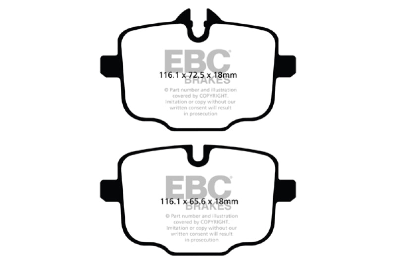 EBC 10+ BMW 535i 3.0 Turbo (F10) Greenstuff Rear Brake Pads - GTR Auto