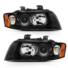 Load image into Gallery viewer, ANZO 2002-2005 Audi A4 Projector Headlight Black G2 (Halogen Type) - GTR Auto
