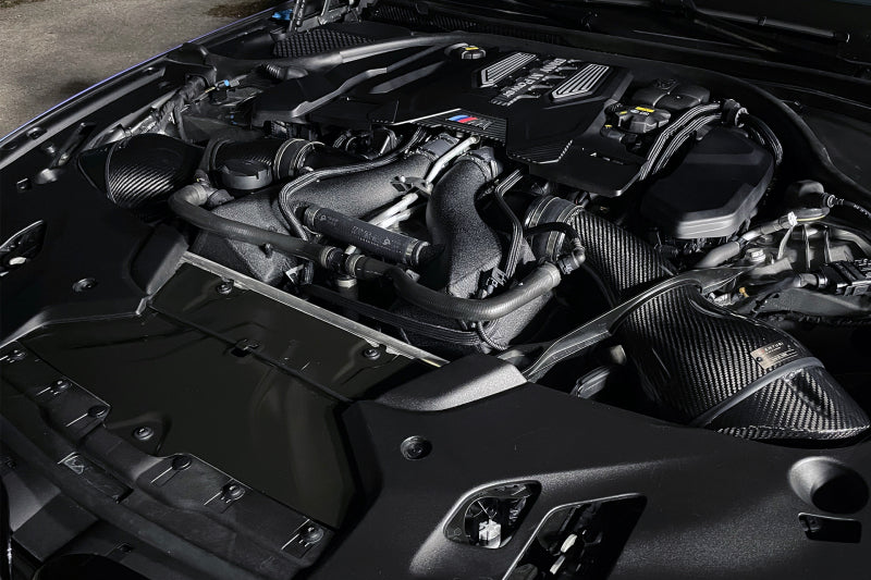 CSF 16-21 BMW M5 (F90) / 17-21 BMW M8 (F91/F92/F93) Twin Charge-Air-Cooler Set - Crinkle Black - GTR Auto
