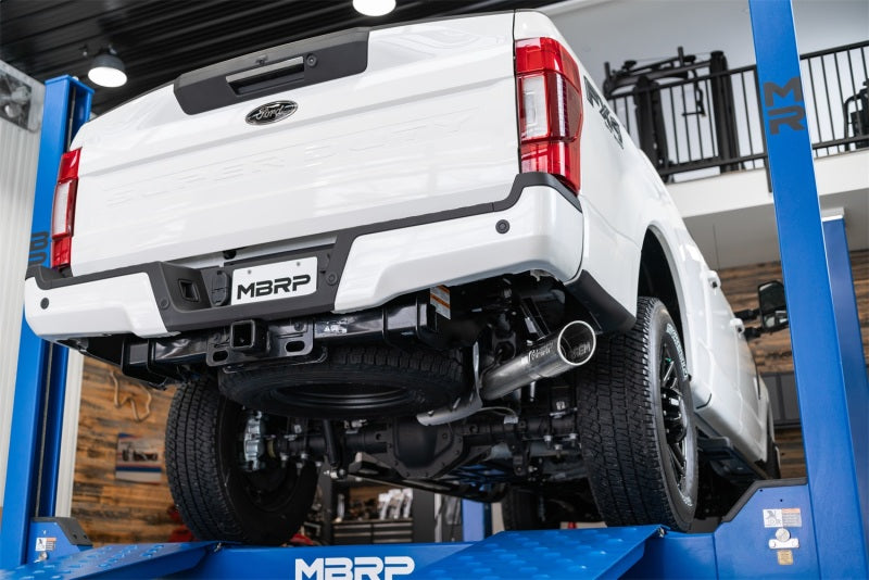 MBRP 2017+ Ford F-250/F-350 6.2L/7.3L Super/Crew Cab Single Side 4in T304 Catback Exhaust - GTR Auto