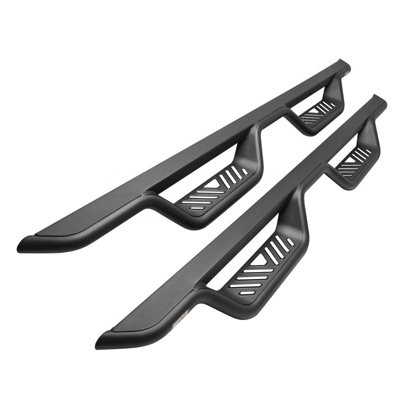 Westin 19-22 Chevrolet Silverado / GMC Sierra Double Cab Outlaw Nerf Step Bars - Textured Black - GTR Auto