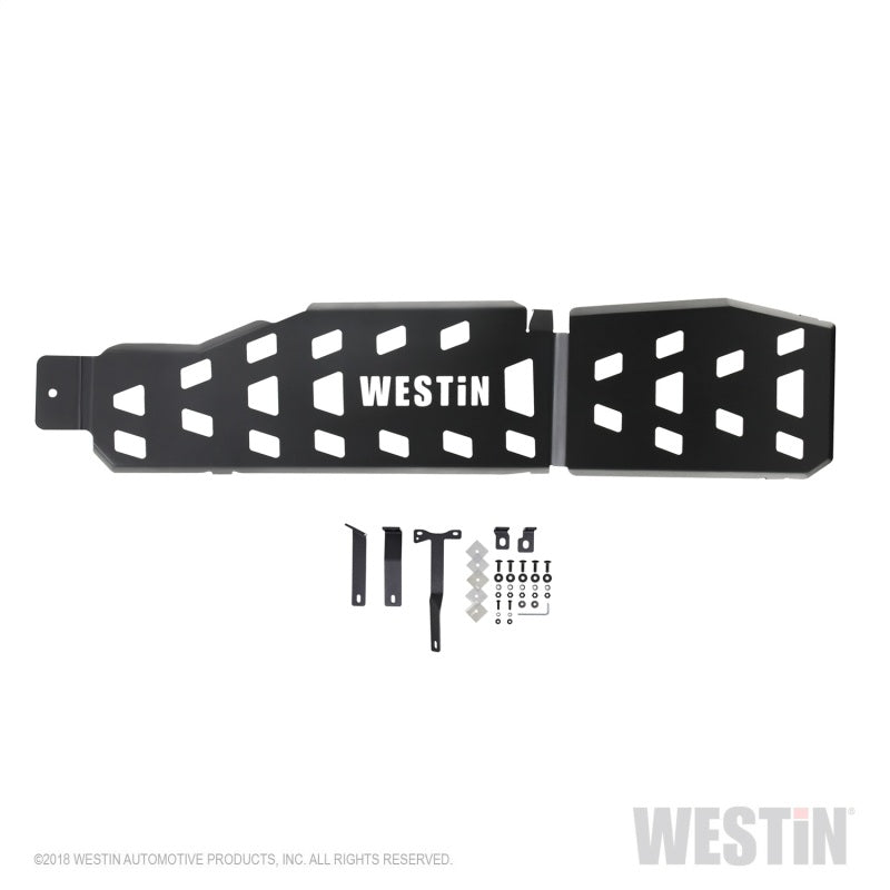 Westin 18-22 Jeep Wrangler JLU 4dr. (Excl. 4xe) Gas Tank Skid Plate - Tex. Blk - GTR Auto