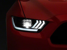 Load image into Gallery viewer, Raxiom 15-17 Ford Mustang GT350 GT500 LED Projector Headlights- Black Housing (Clear Lens)