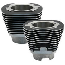 Load image into Gallery viewer, S&amp;S Cycle 1999+ BT 4-1/8in Bore Cylinder Set For 124in &amp; 124in Hot Set Up Kits - Wrinkle Black