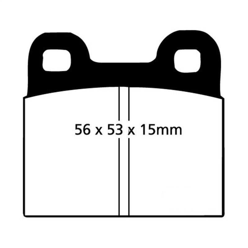 EBC 70-75 Alfa Romeo Montreal 2.6 Redstuff Rear Brake Pads - GTR Auto